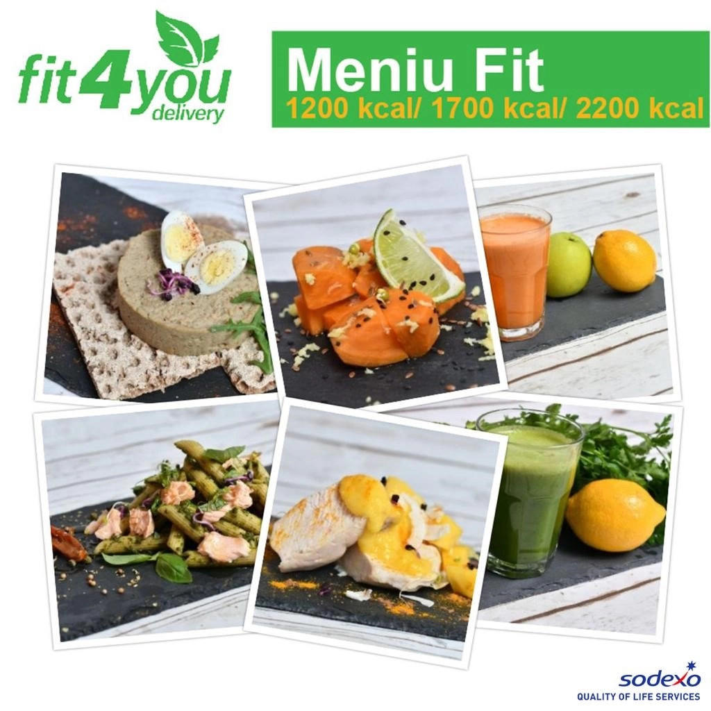 Achizitioneaza meniurile Fit4You Delivery cu cardul de masa Gusto Pass de la Sodexo