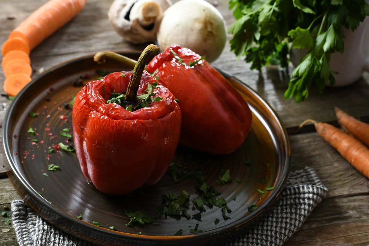Ardei umplut vegan