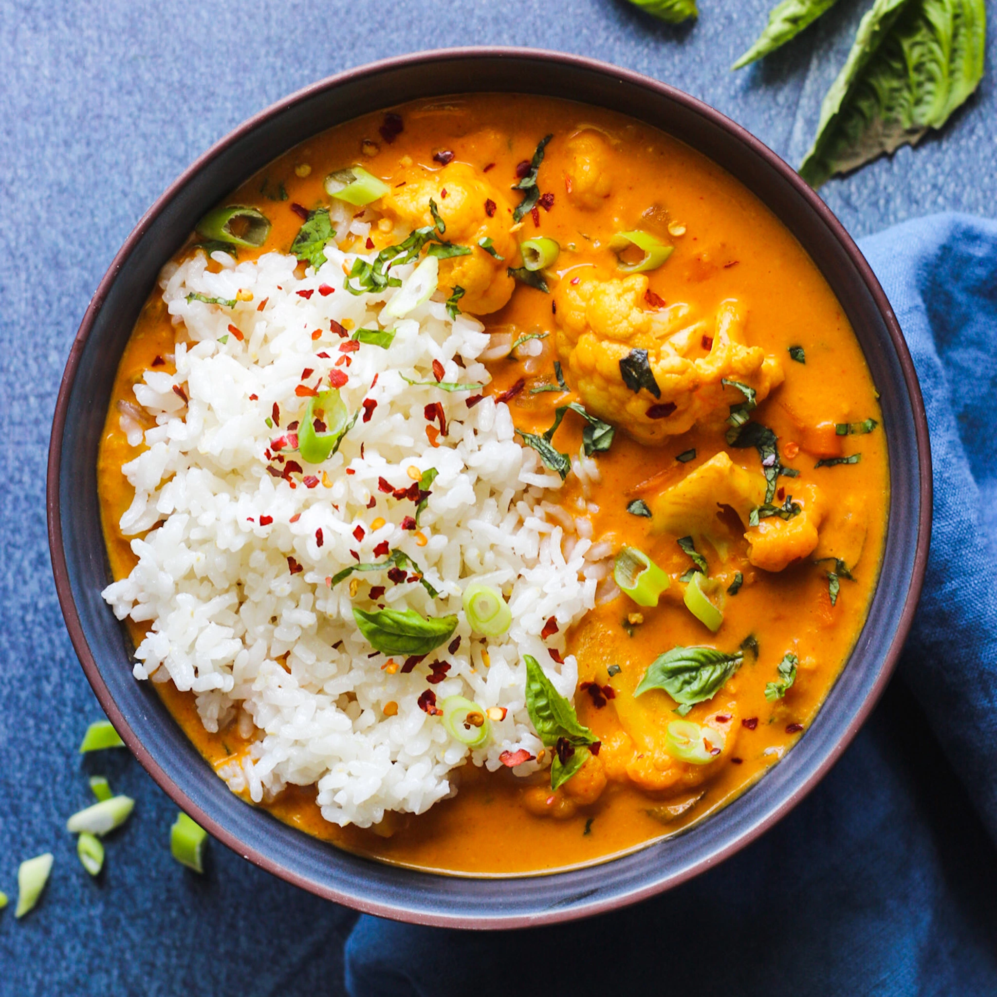 Coconut curry cu dovleac si orez