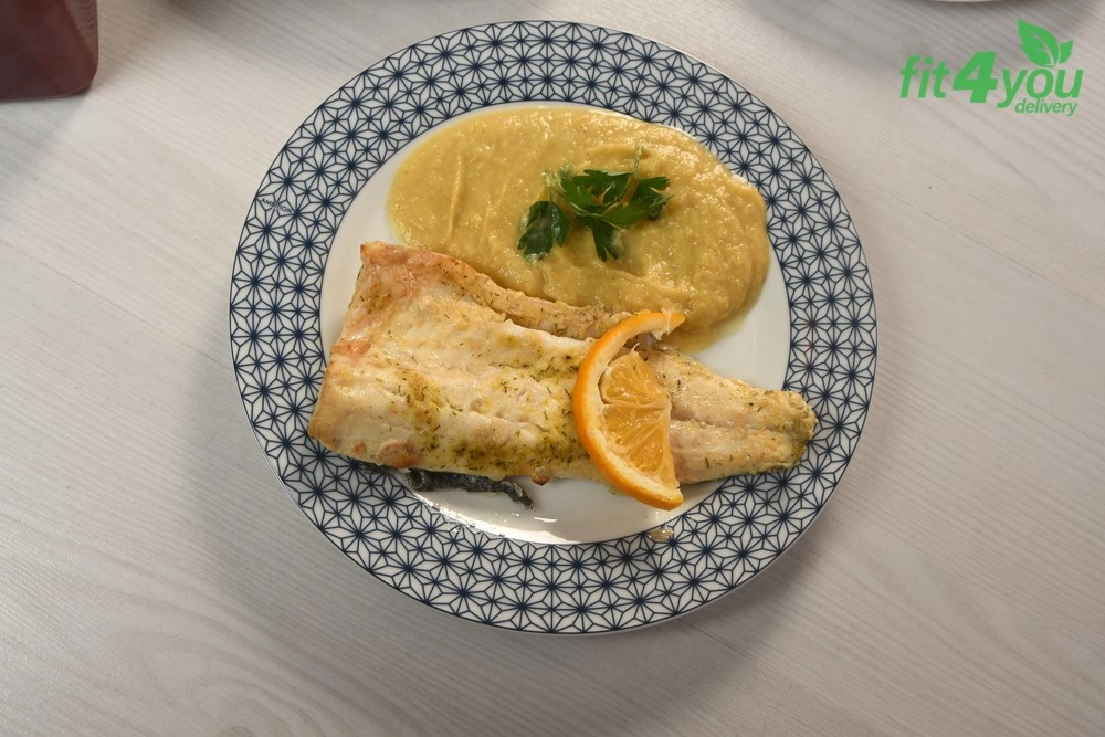 Biban de mare cu piure de pastarnac si broccoli